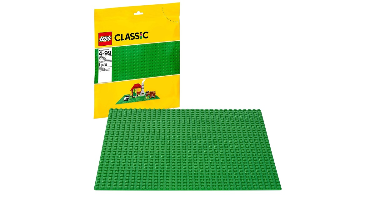 LEGO Classic Green Baseplate ONLY $4.99 (Reg $10) at Amazon