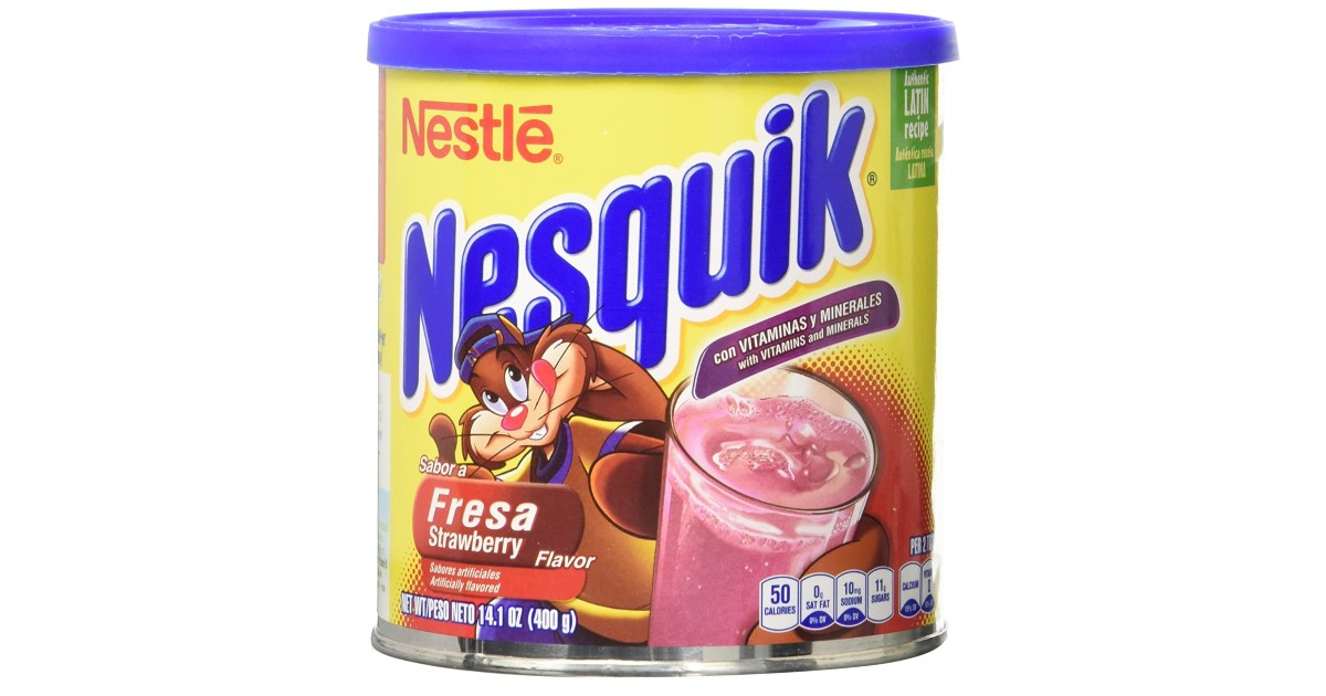 Nesquick Strawberry Flavored Powder ONLY $2.83 Shipped