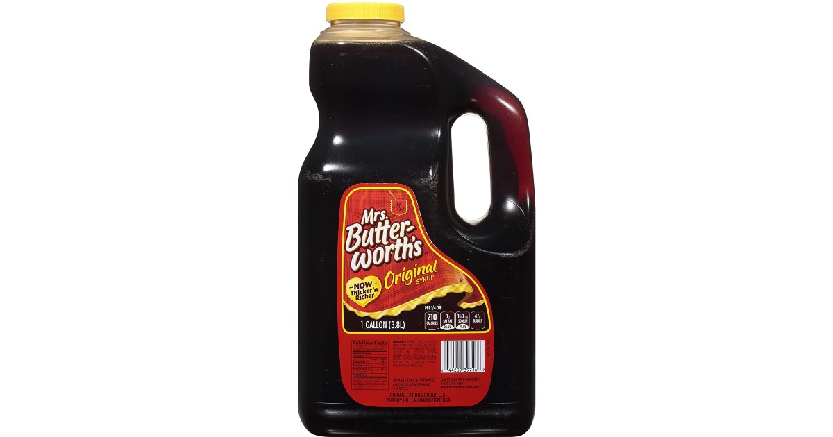 Mrs. Butterworth's Syrup at Amazon