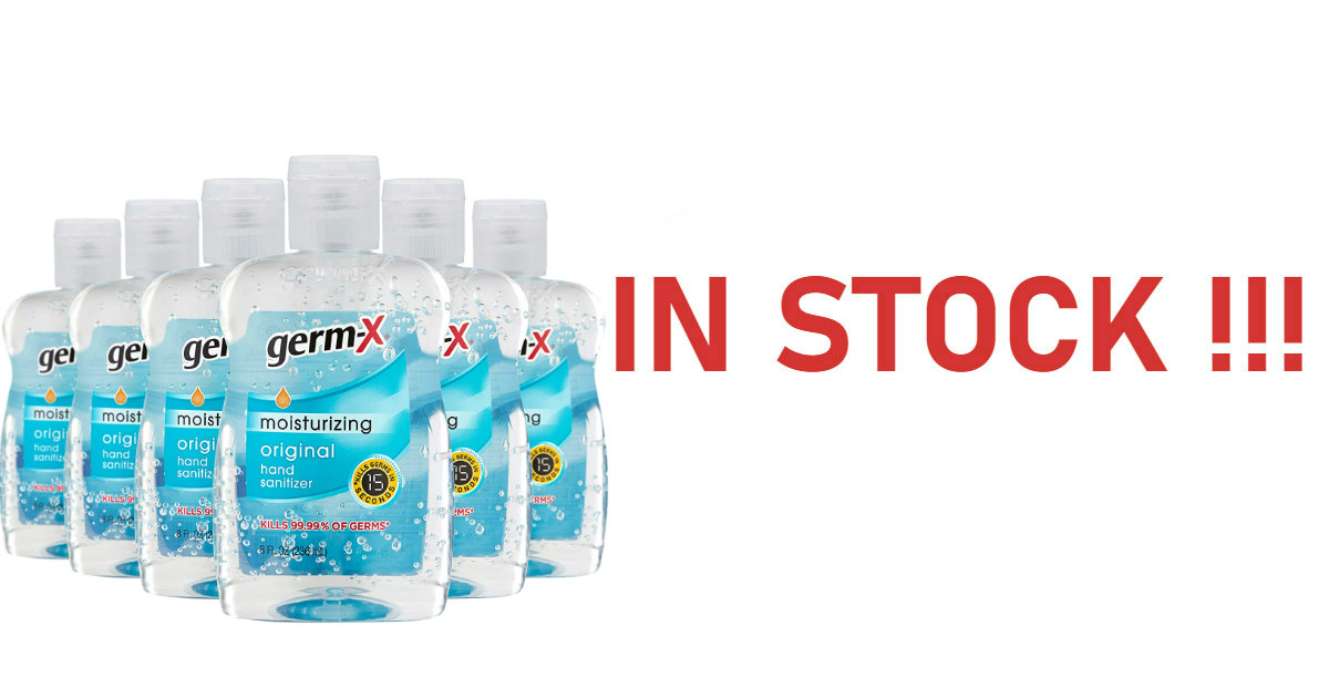 Germ-X Hand Sanitizer Bottles instock
