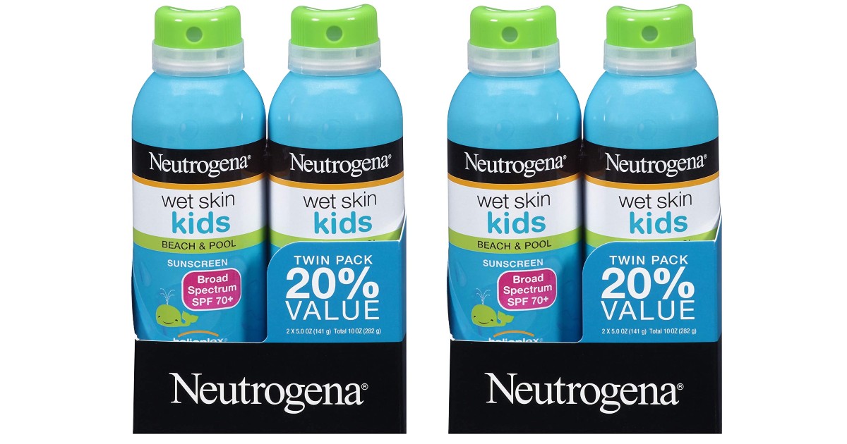 BOGO 50% Off Neutrogena Wet Skin Kids Sunscreen at Amazon