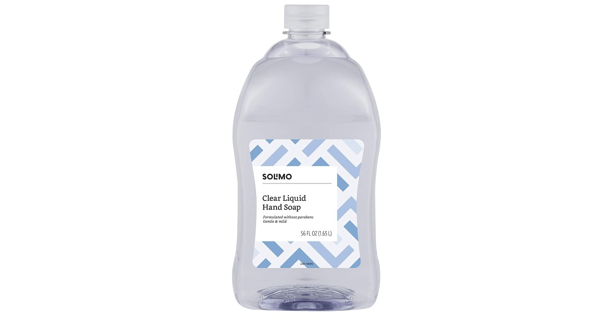 Solimo Clear Liquid Hand Soap on Amazon