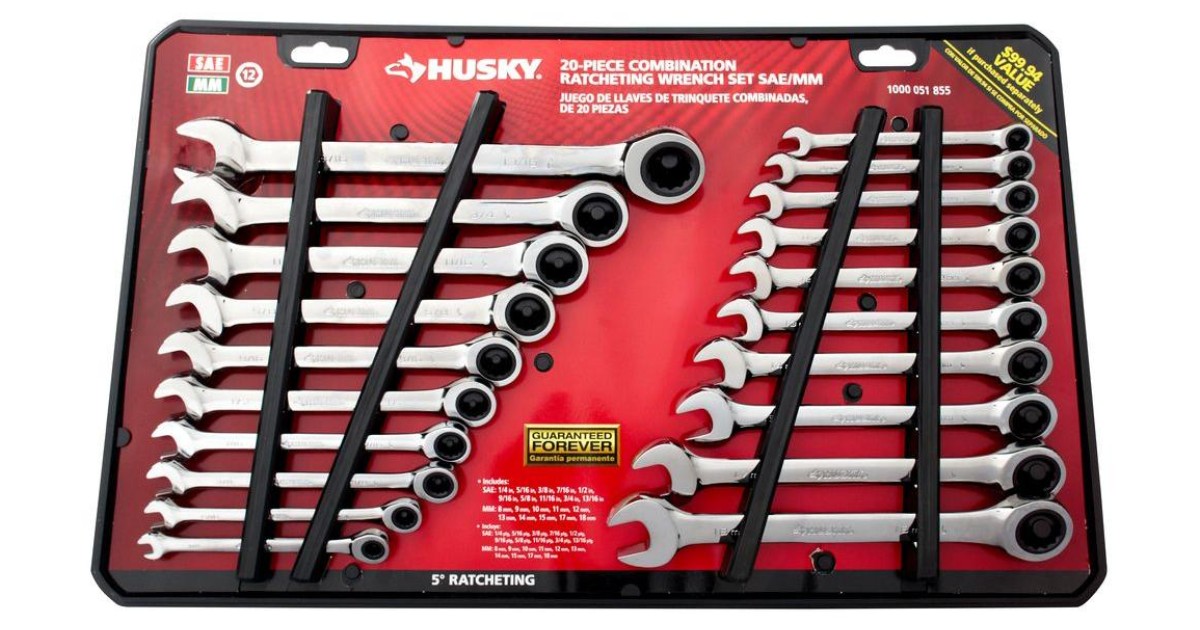 Husky Wrench Set 20-Piece ONLY $49.88 Shipped (Reg $80)