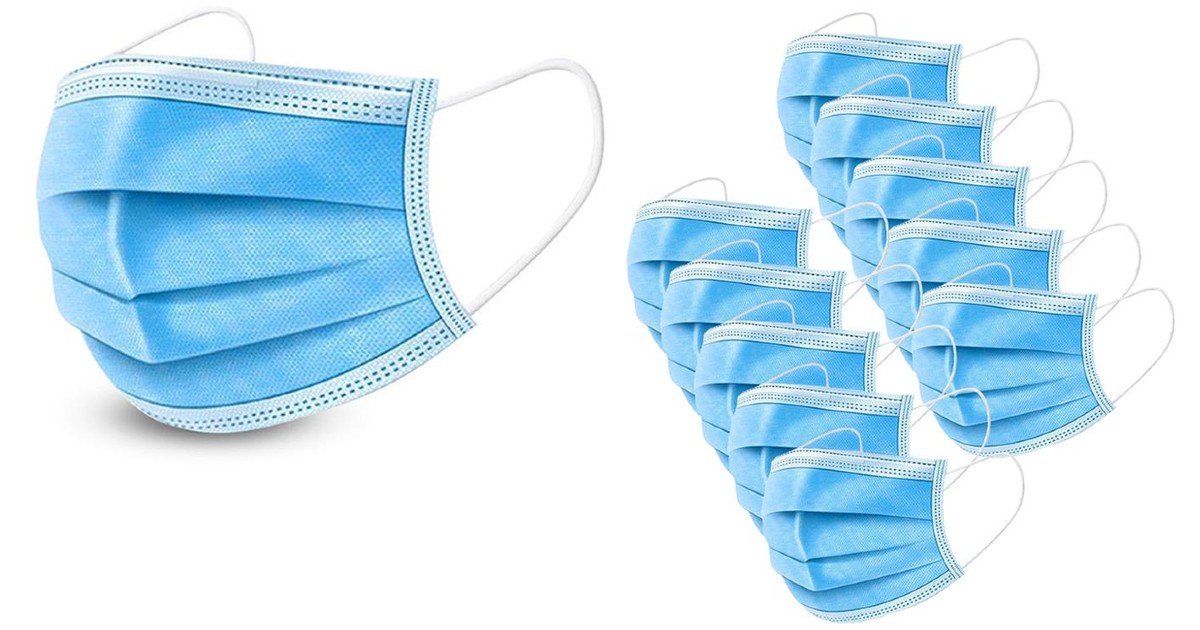Disposable Non-Medical Personal Face Masks 100-Pc ONLY $37.10