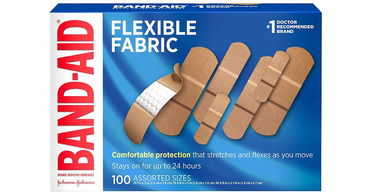 Band-Aid Flexible Fabric Adhesive Bandages 2 for $9.63 Shipped
