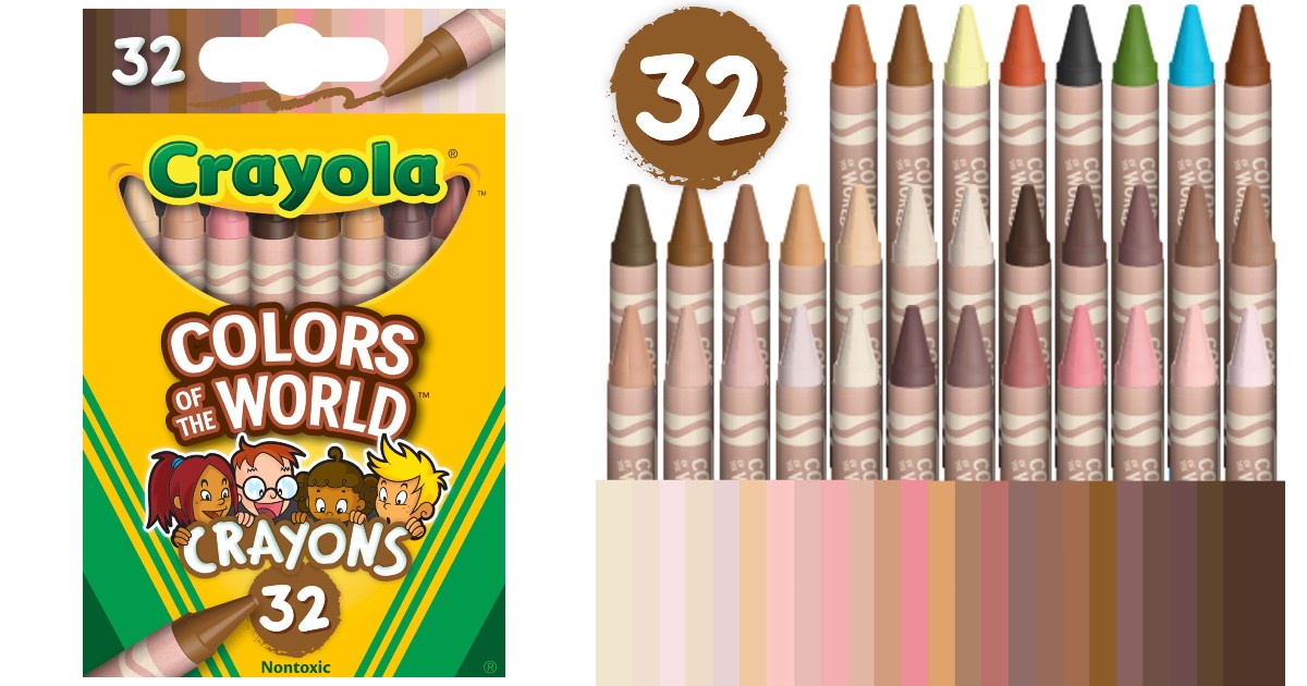 Crayola Colors of the World Crayons 32ct ONLY 1.77 at Walmart Daily