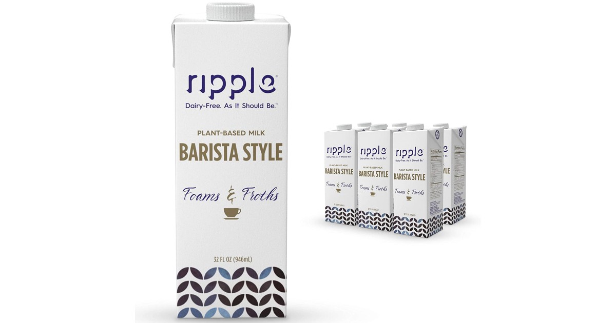 Ripple Shelf Stable Vegan Milk 6-Pk ONLY $17.96 (Reg $30)