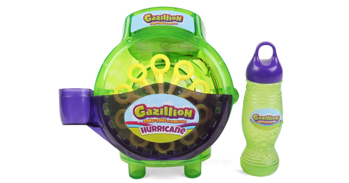 Gazillion Bubble Hurricane Bubble Machine ONLY $9.97 (Reg $15)