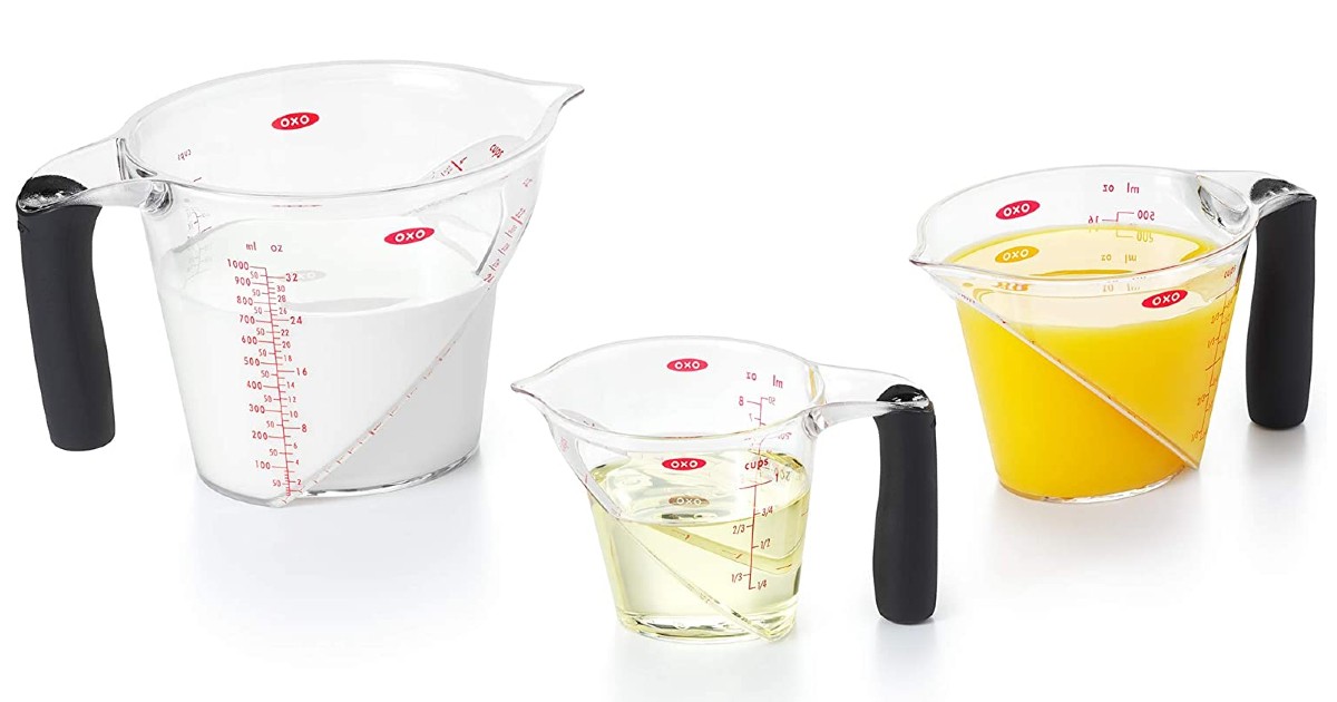 OXO Good Grips 3-Piece Angled Measuring Cup Set ONLY $16.99