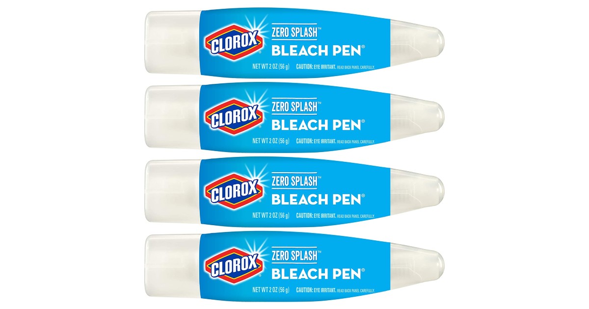 Clorox Bleach Pens 4-Count Pack ONLY $8.40 Shipped
