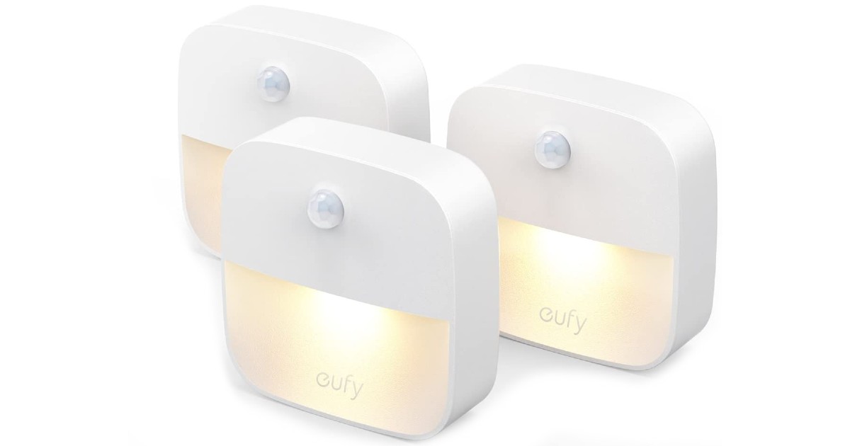 Eufy Lumi Night Lights 4-PackMotion Sensor ONLY $11.99 at Amazon