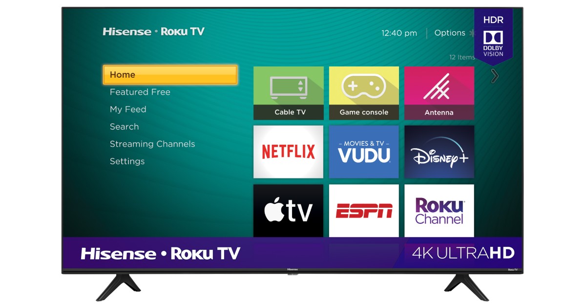 Hisense 58-In 4K UHD LED Roku.