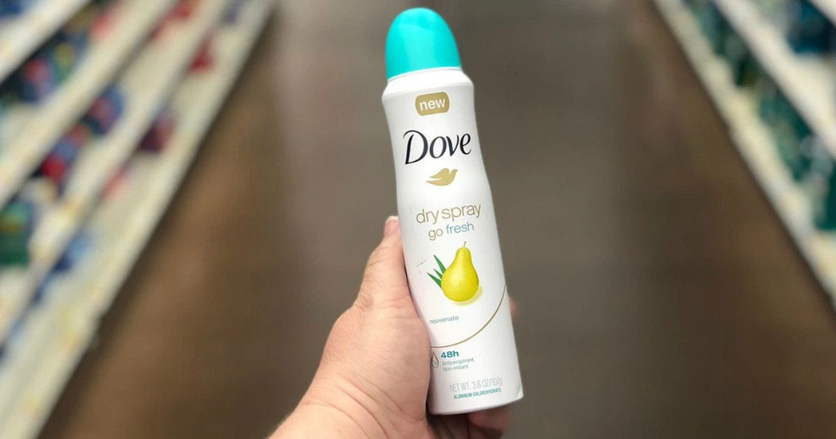 FREE Dove Dry Spray Antiperspirant