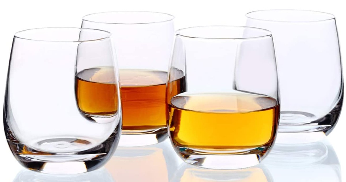 Whiskey Glasses Set of 4 ONLY $9.99 (Reg. $20)