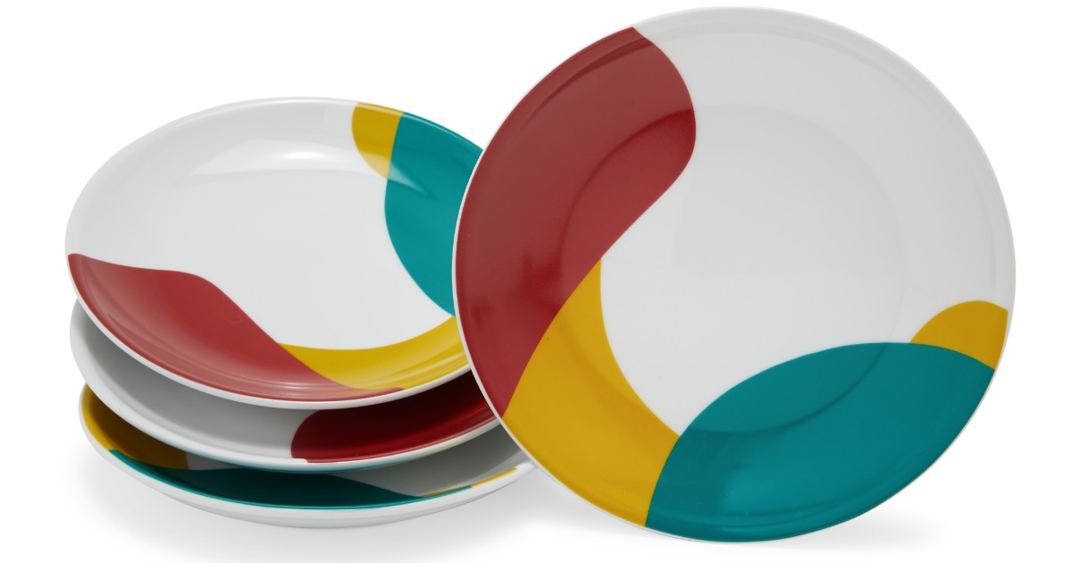 MoDRN Porcelain 4-Piece Salad Plate ONLY $8 (Reg $25)