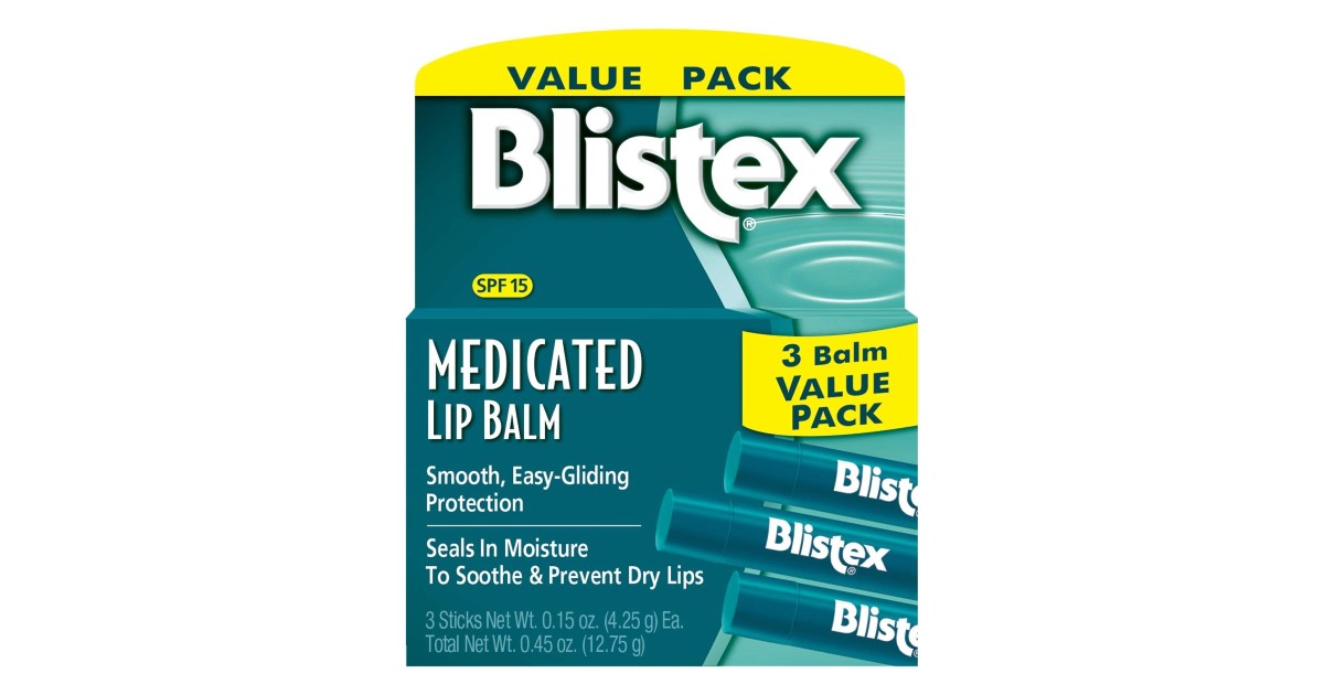 Blistex Medicated Lip Balm 3-Pack ONLY $2.70 (Reg. $7)