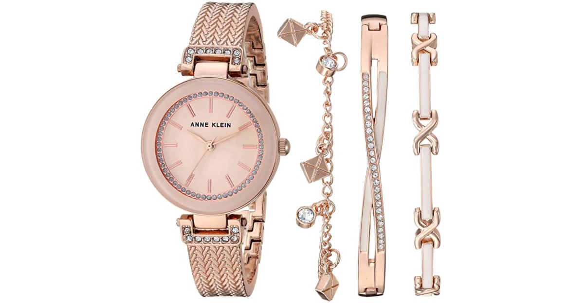 Anne Klein Watch and Bracelet Set ONLY $53.99 (Reg $175)