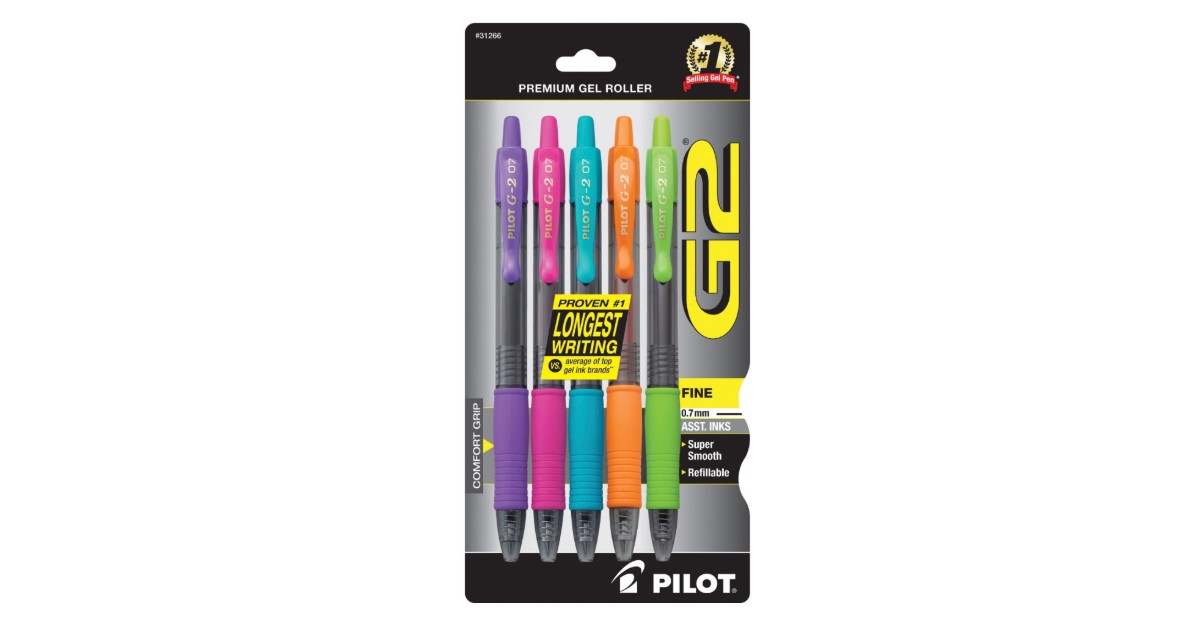 PILOT G2 Premium Refillable Pens ONLY $5.99 (Reg. $11)