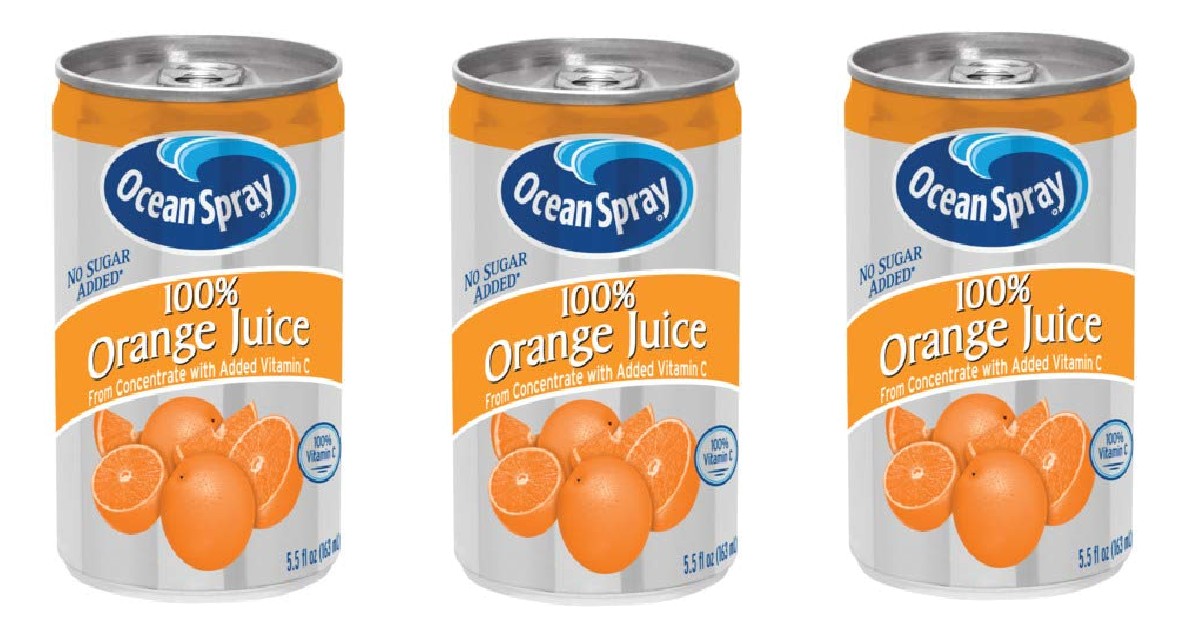 Ocean Spray Orange Juice Mini Cans 48-Pack ONLY $15.83 Shipped