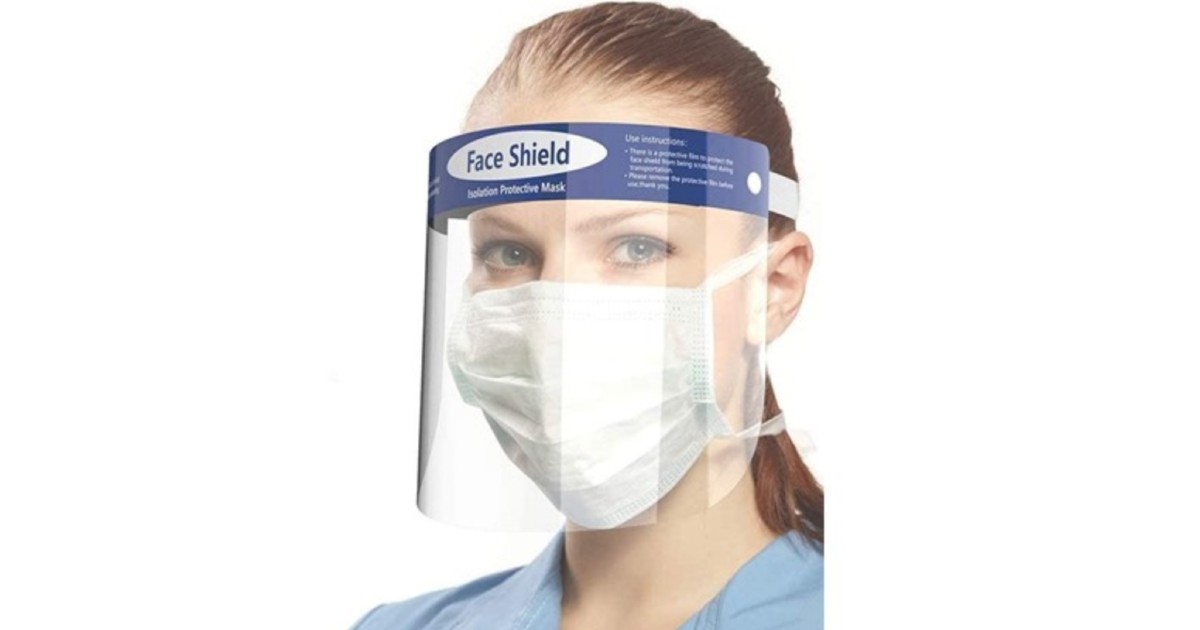 Reusable Face Shields 10-Pk ONLY $24.99 at Woot