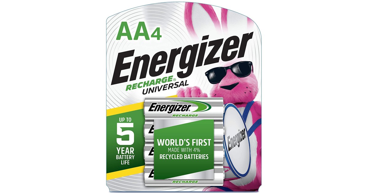 Energizer Rechargeable AA Batteries ONLY $7.19 (Reg $13)