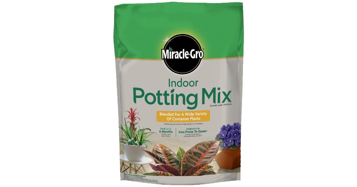 Miracle-Gro Indoor Potting Mix 6-Quart Bag ONLY $4.97 (Reg $13)