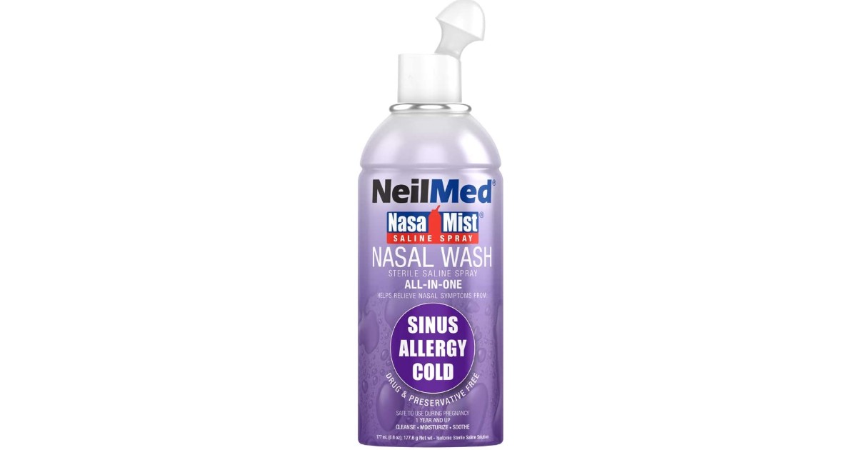 Neil Med Nasa Mist Saline Spray ONLY $6.63 (Reg. $14)