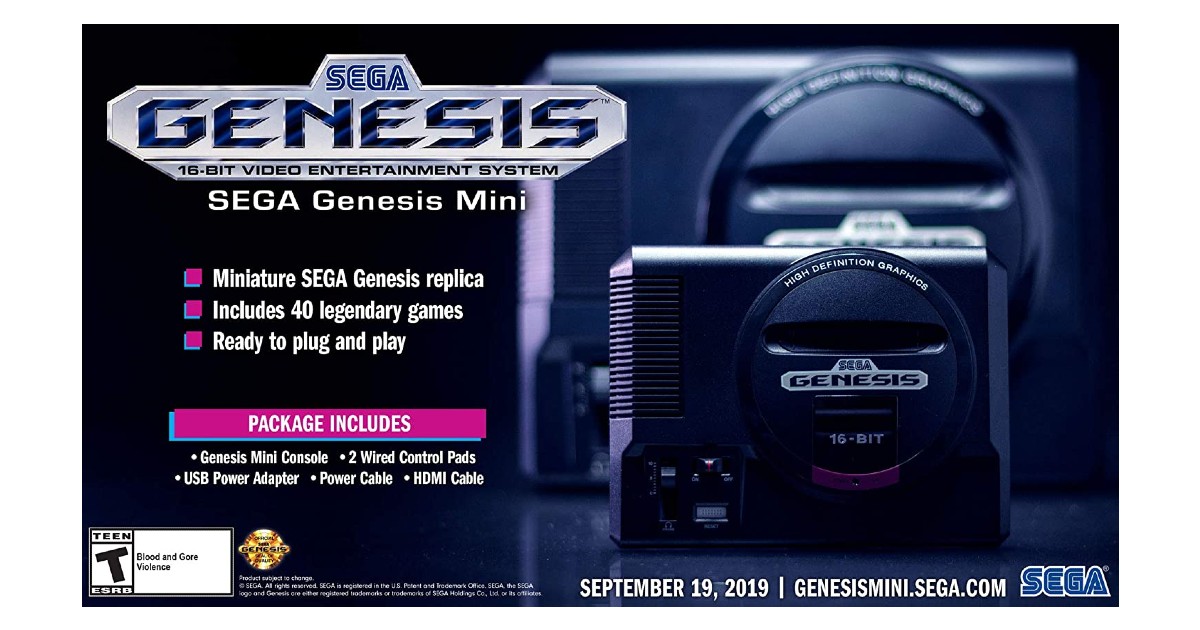 Sega Genesis Mini ONLY $39.99 (Reg. $80)