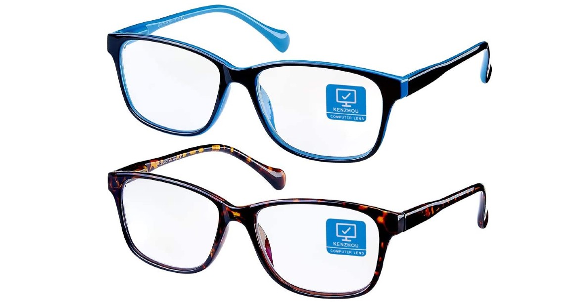 Blue Light Blocking Computer Glasses 2 Pack ONLY $9.99 (Reg $30)