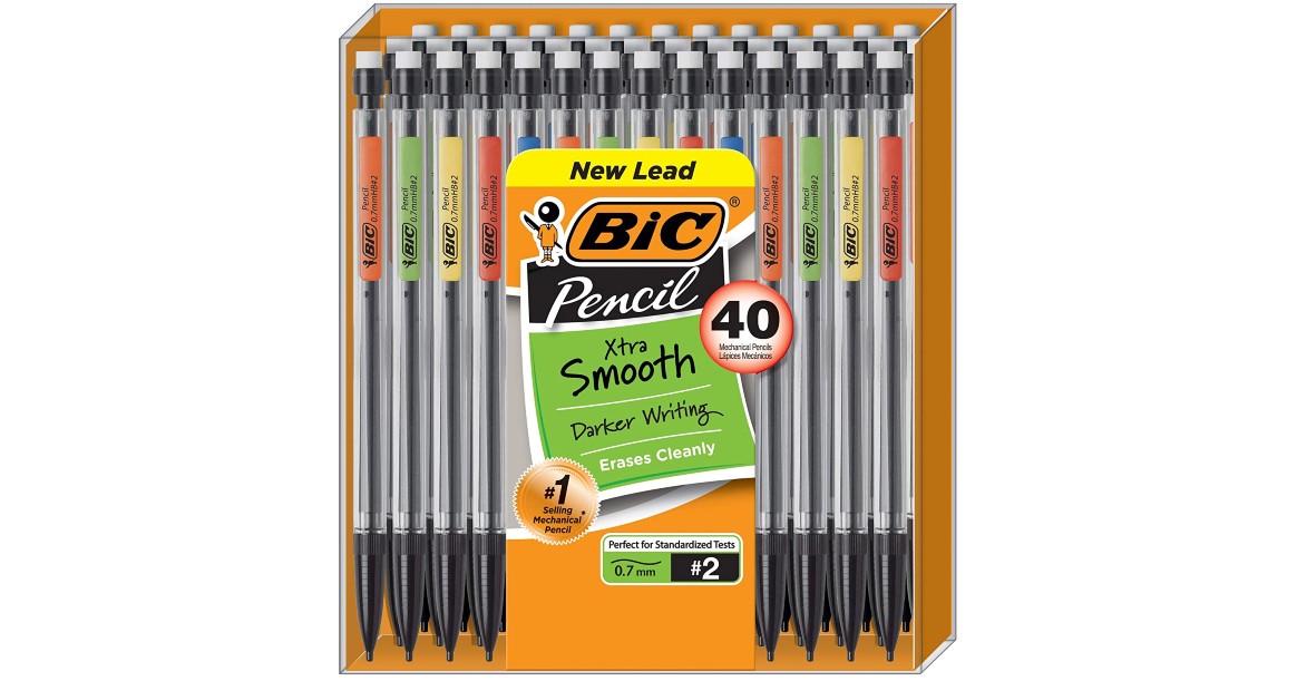 BIC Xtra-Smooth Mechanical Pencil 40-Ct ONLY $3.88 (Reg $12)