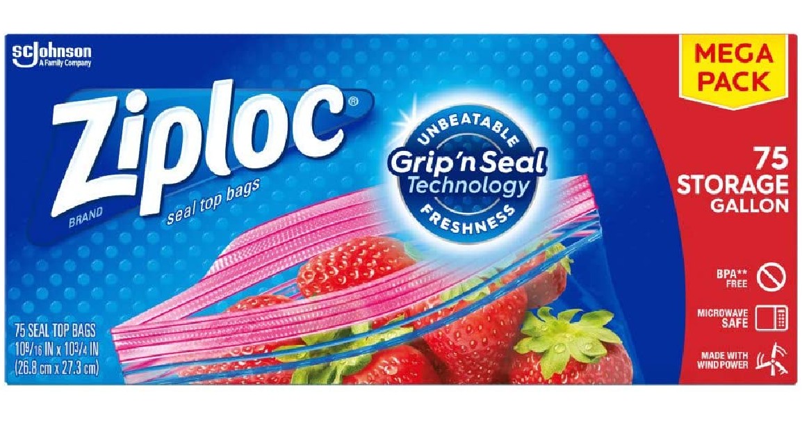 Ziploc 75-Count Sandwich Bags ONLY $5.84 Shipped