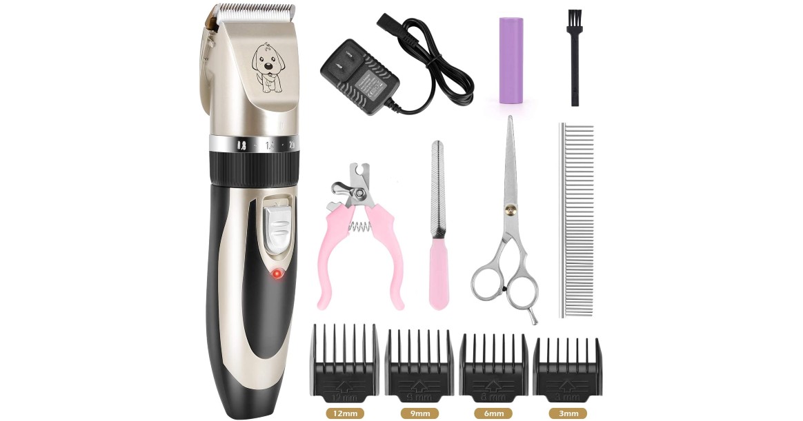 Rechargeable Cordless Pet Grooming Set ONLY $21.16 (Reg $29)