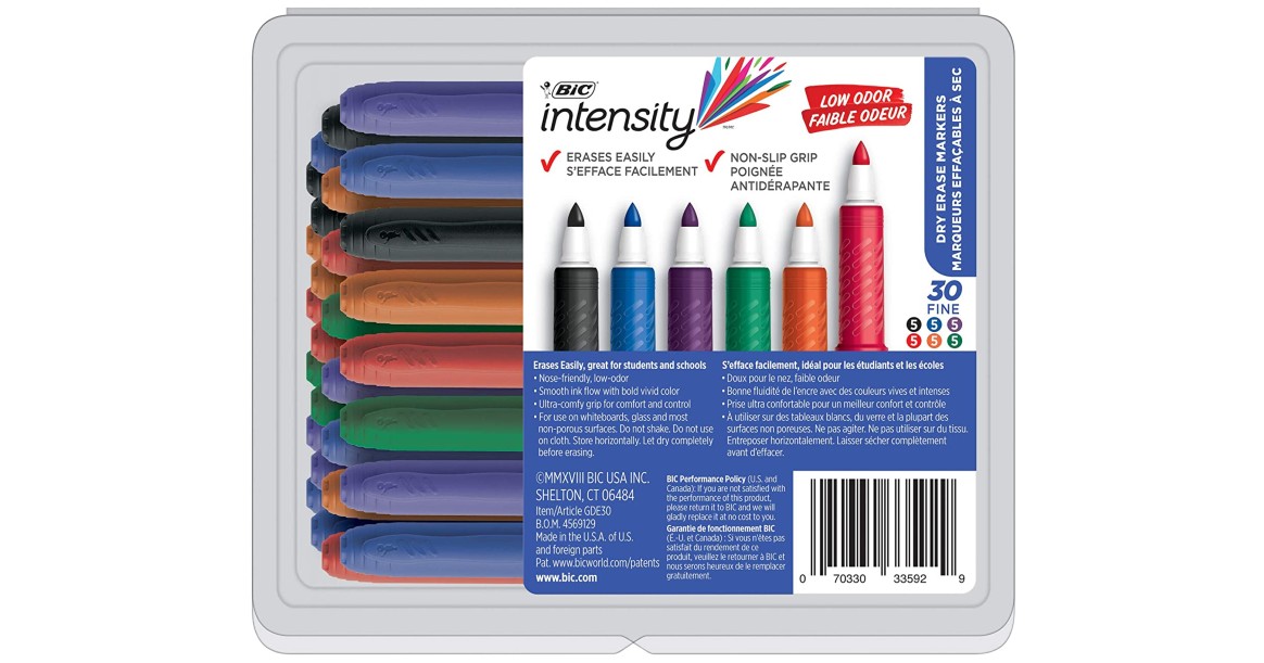 Great Erase Grip Dry Erase Marker 30-ct ONLY $9.76 (Reg $23)