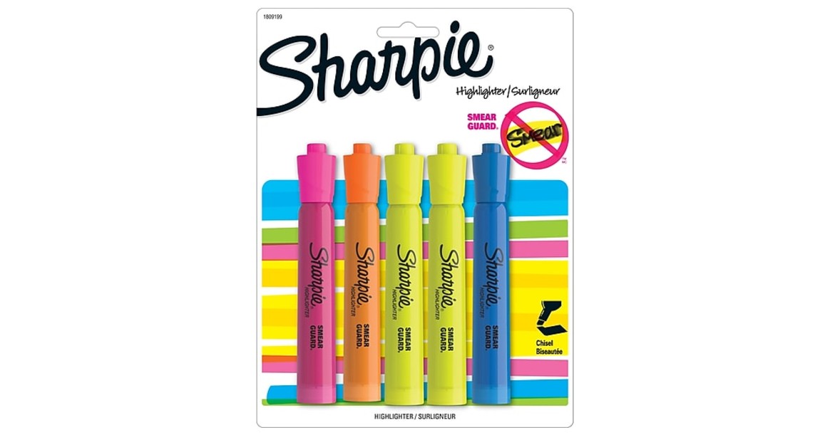 Sharpie Accent Tank Style Highlighter 5-ct ONLY $2.49 Shipped 