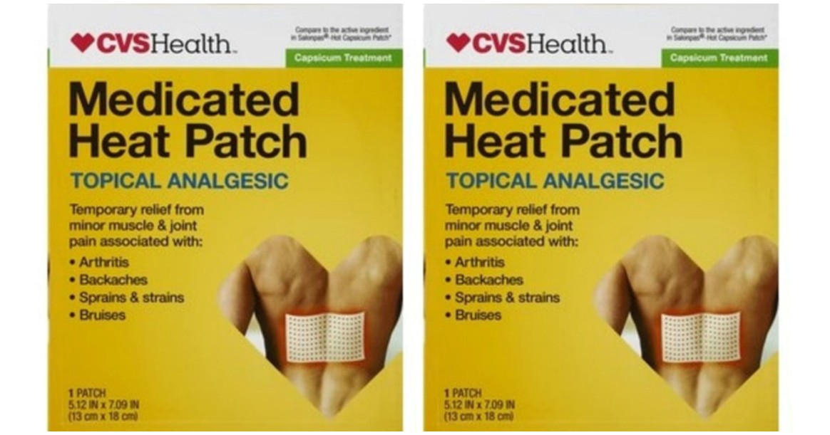FREE CVS Health Capsaisin Heat Patch - Today Only!