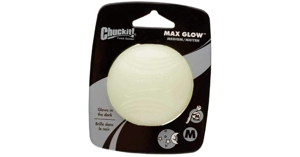 Chuckit Max Glow Ball 2 Pack O...