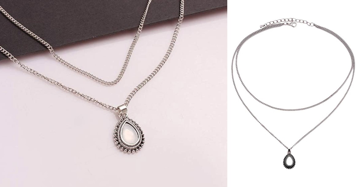 Multilayer Water Drops Necklace ONLY $1 Shipped