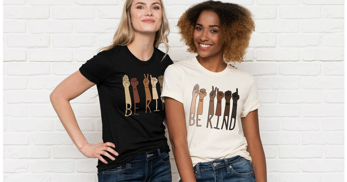 be kind racial equality tee women cheap BLM