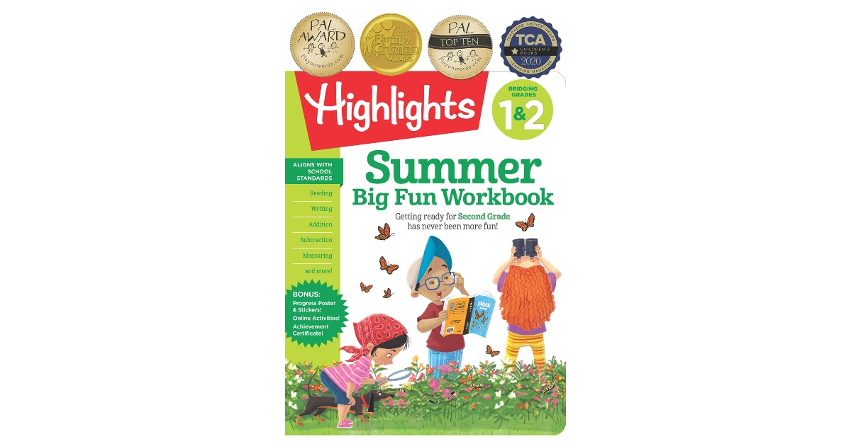 Highlights Summer Learning Workbook ONLY $4.67 (Reg. $13)