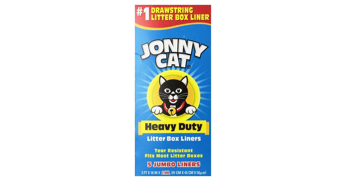 JONNY CAT Heavy Duty Litter Box Liners ONLY $2.59 (Reg. $9)