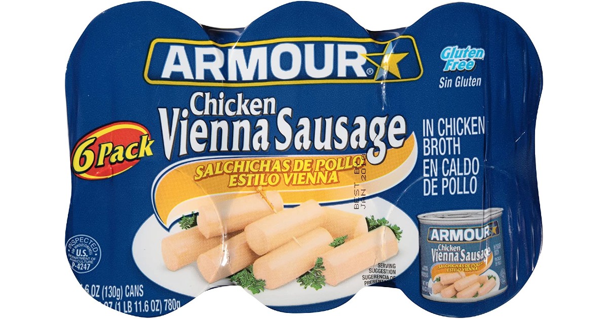 Armour Chicken Vienna Sausages 6-Pack ONLY $2.28 Shipped