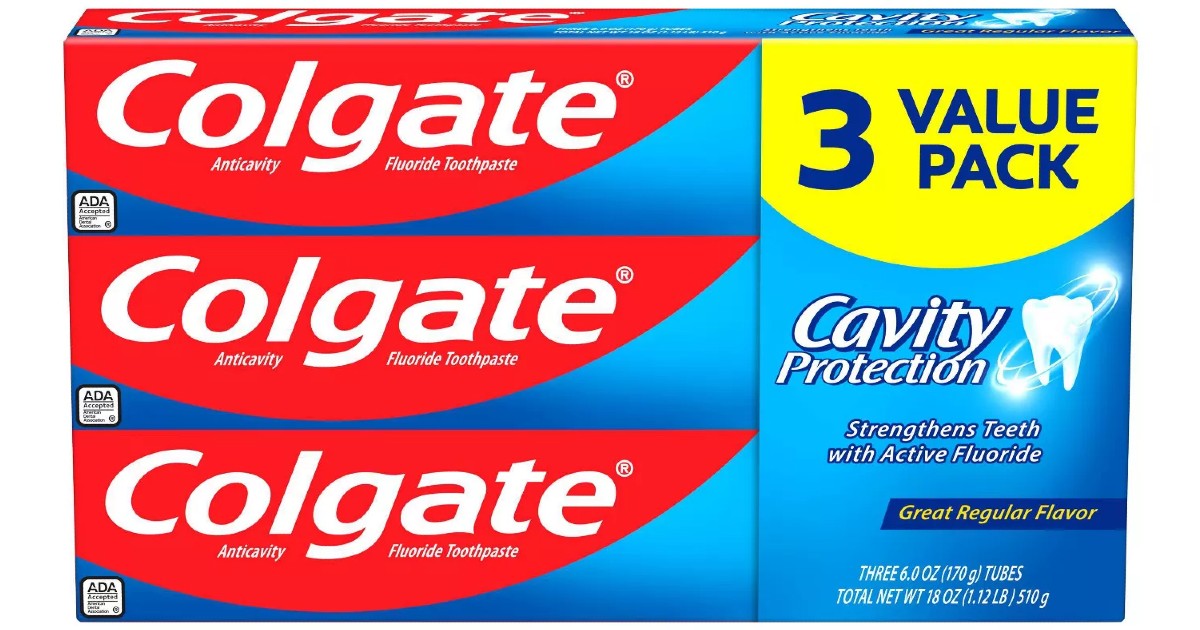 Colgate Cavity Protection Toothpaste 3-Pack ONLY $2.32 at Target