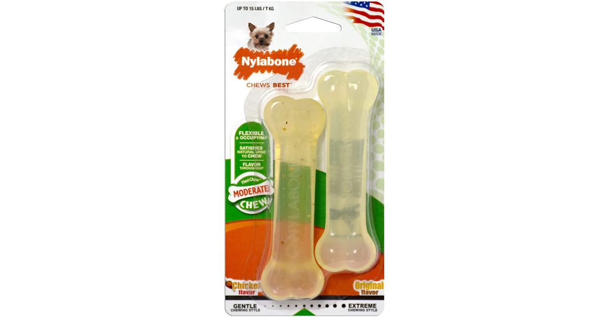 Nylabone FlexiChew Petite 2-Pack ONLY $2.51 Shipped