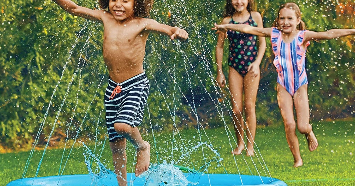 Inflatable Splash Pad at Amazon