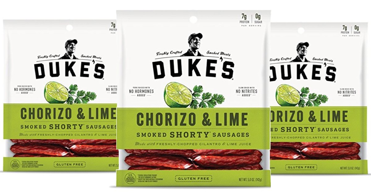 Duke’s Chorizo and Lime Pork Sausages 5-oz ONLY $4.26 Shipped