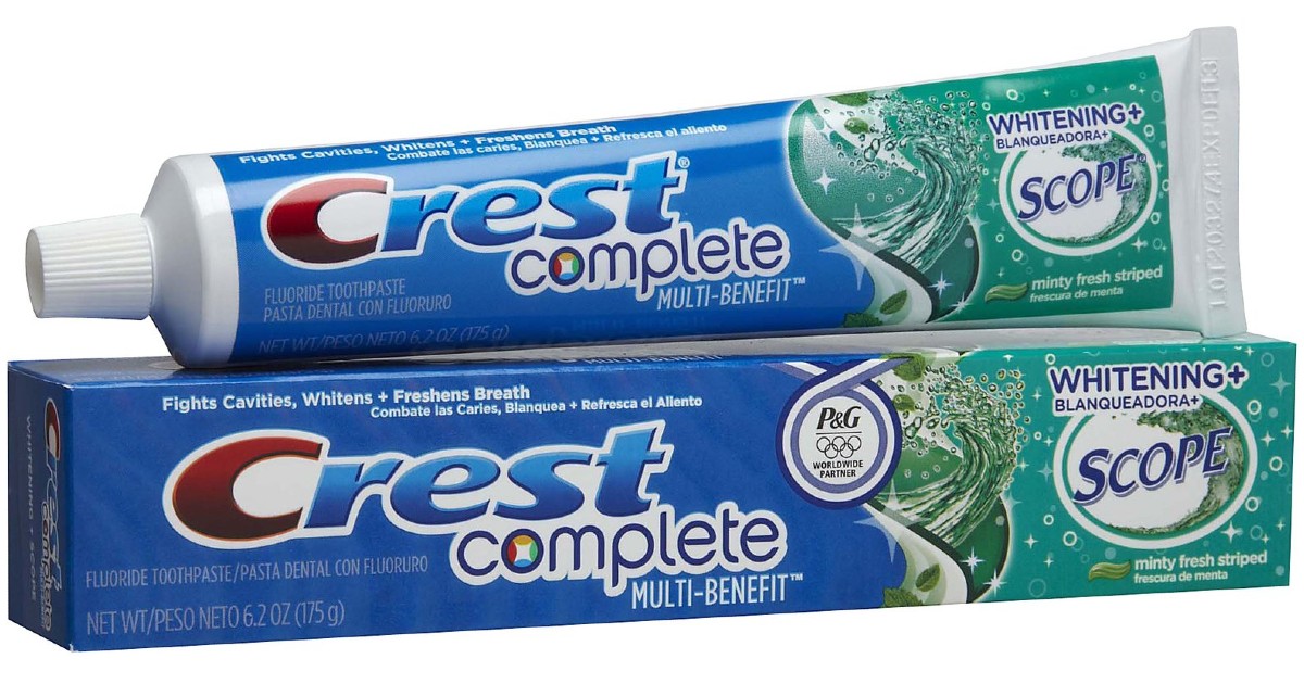 Crest Complete Whitening + Scope toothpaste ONLY $0.99 at Target