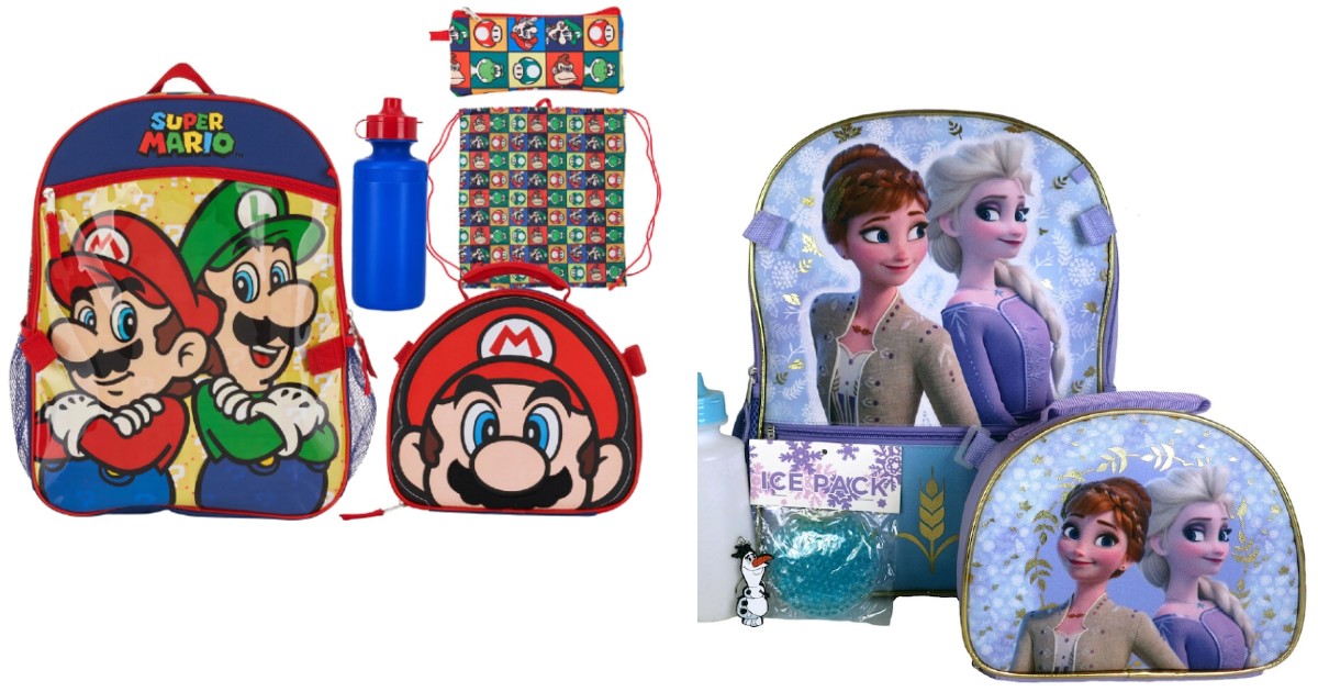 Kids’ 5-Pc Character Backpack ONLY $19.19 at Kohl’s (Reg $40)