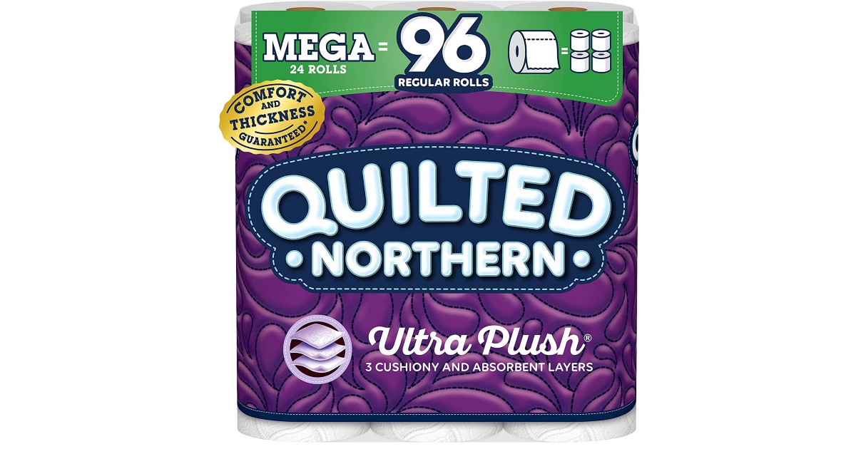 Quilted Northern Mega Rolls Toilet Paper 24-Pack ONLY $23.78