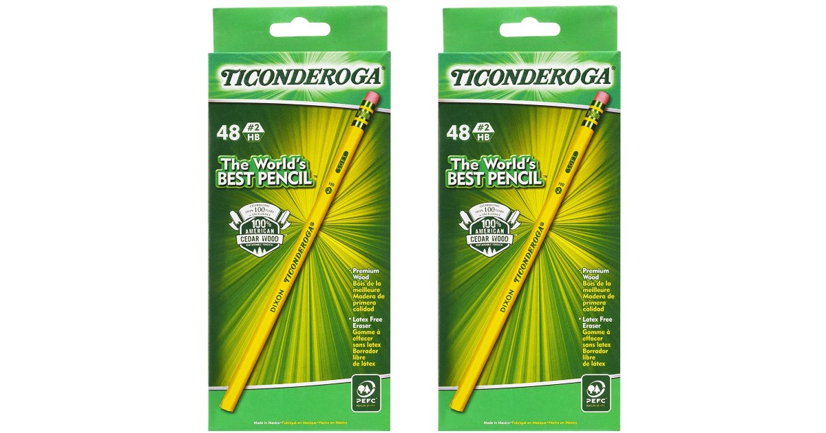 Ticonderoga Pencils 48-Count ONLY $4.37 at Amazon Shipped