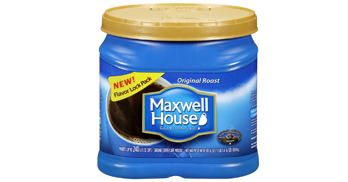 Maxwell House Coffee 30oz ONLY $4.99 at Walgreens (Reg $11)